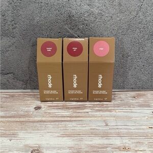 RHODE Pocket Blush Trio - Toasted Baby, Cherry Gel, Poppy